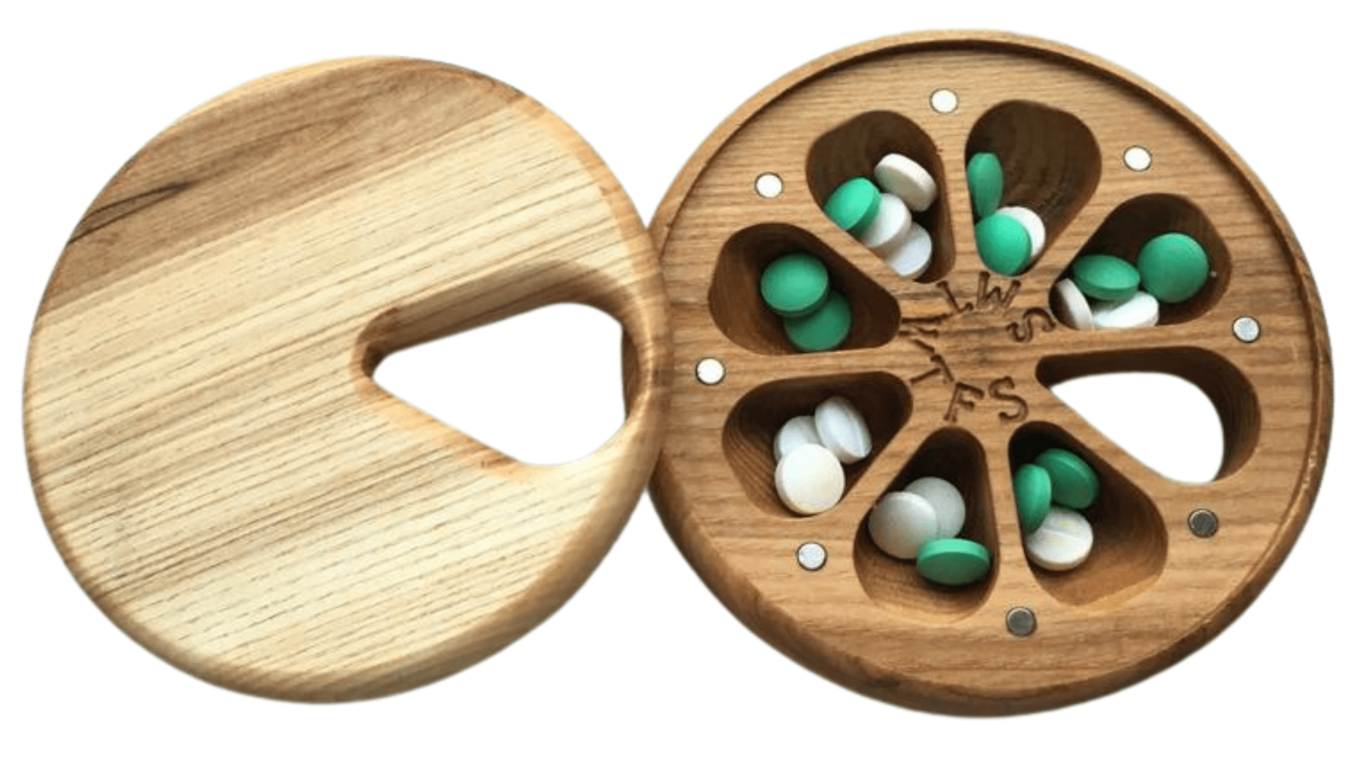 Wooden Needle Holder (Sewing) - Pill Box